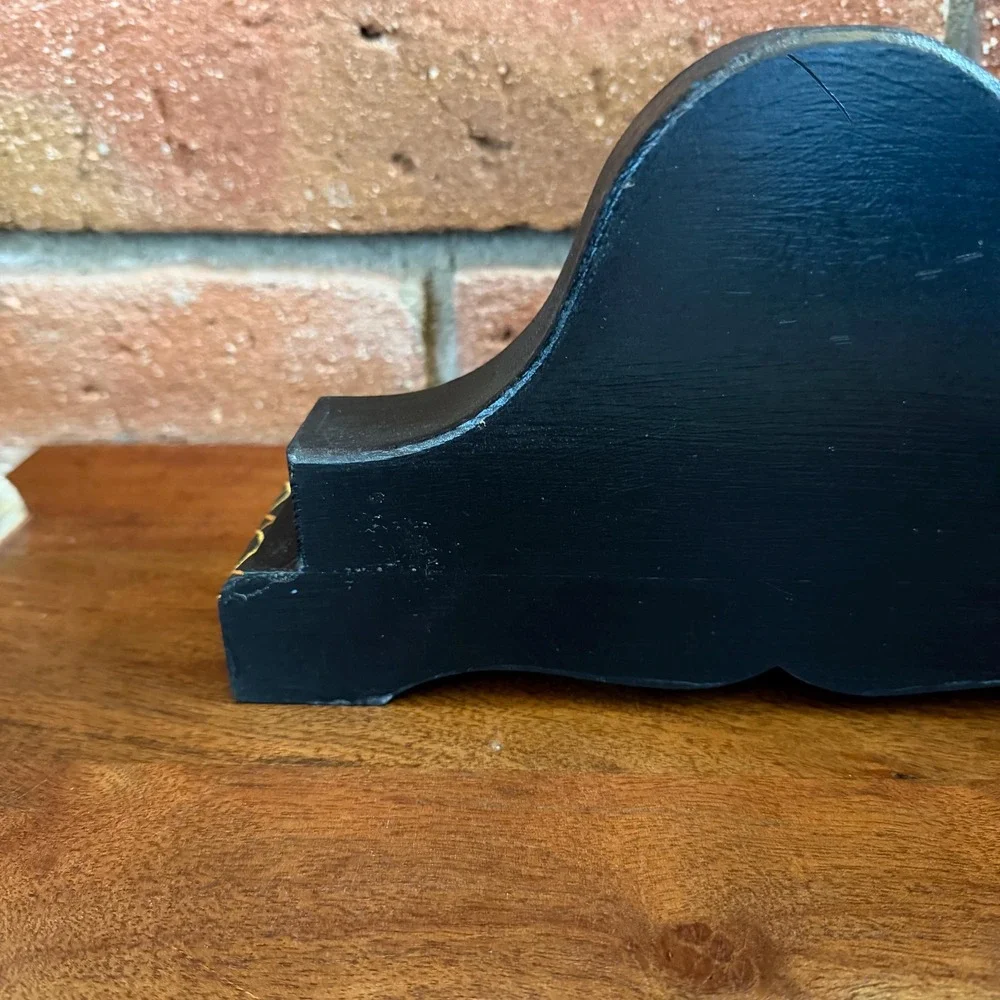 Vintage Mantle Clock Handpainted and handcrafted